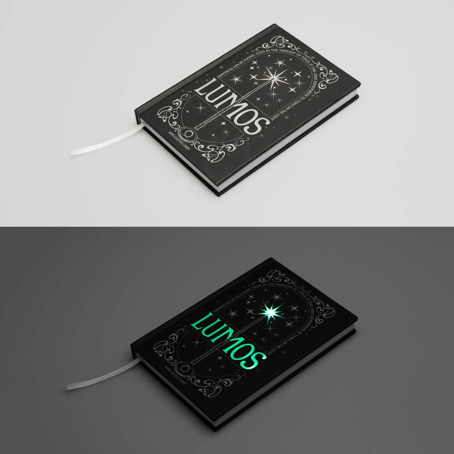 Cuaderno Harry Potter Lumos Con Luz Led