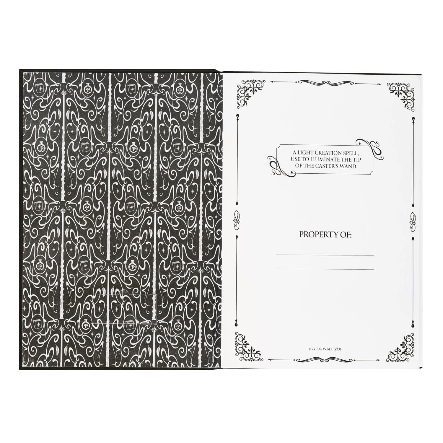 Cuaderno Harry Potter Lumos Con Luz Led