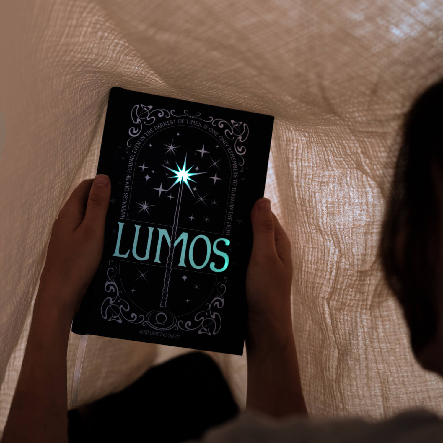 Cuaderno Harry Potter Lumos Con Luz Led