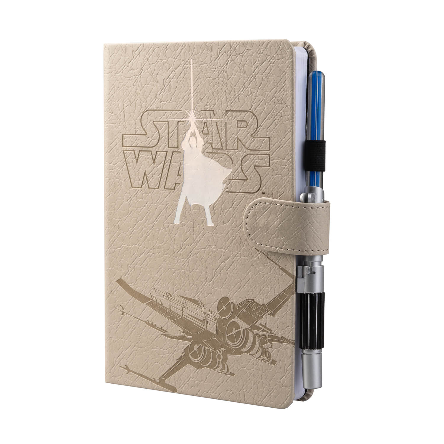 Cuaderno Luke Skywalker Star Wars Con Boligrafo Sable De Luz