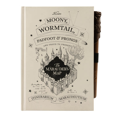 Cuaderno Harry Potter Mapa Del Merodeador Con Bolígrafo