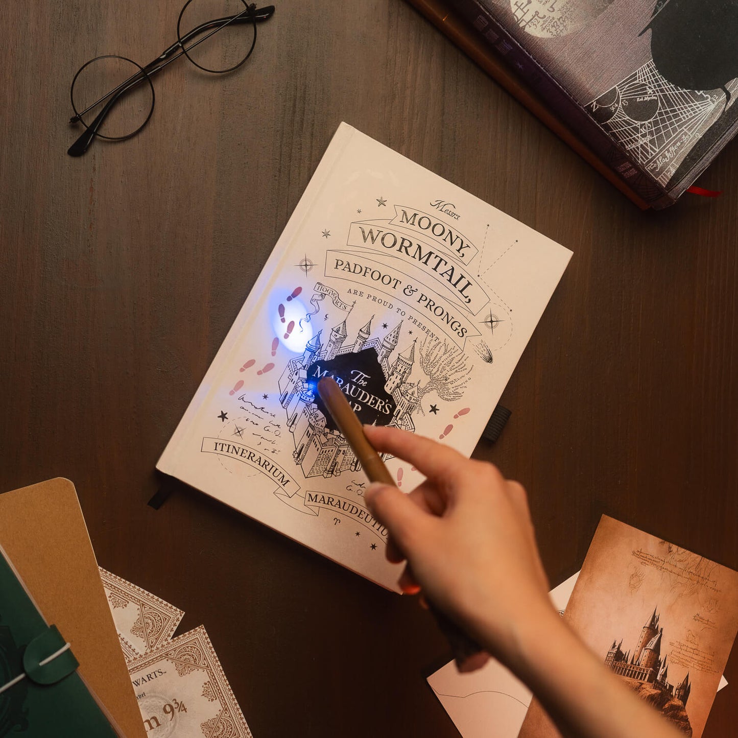 Cuaderno Harry Potter Mapa Del Merodeador Con Bolígrafo