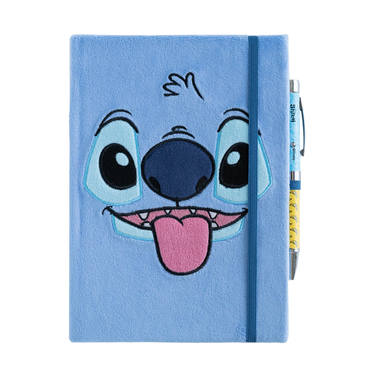Cuaderno Felpa Stitch Disney Con Bolígrafo Proyector