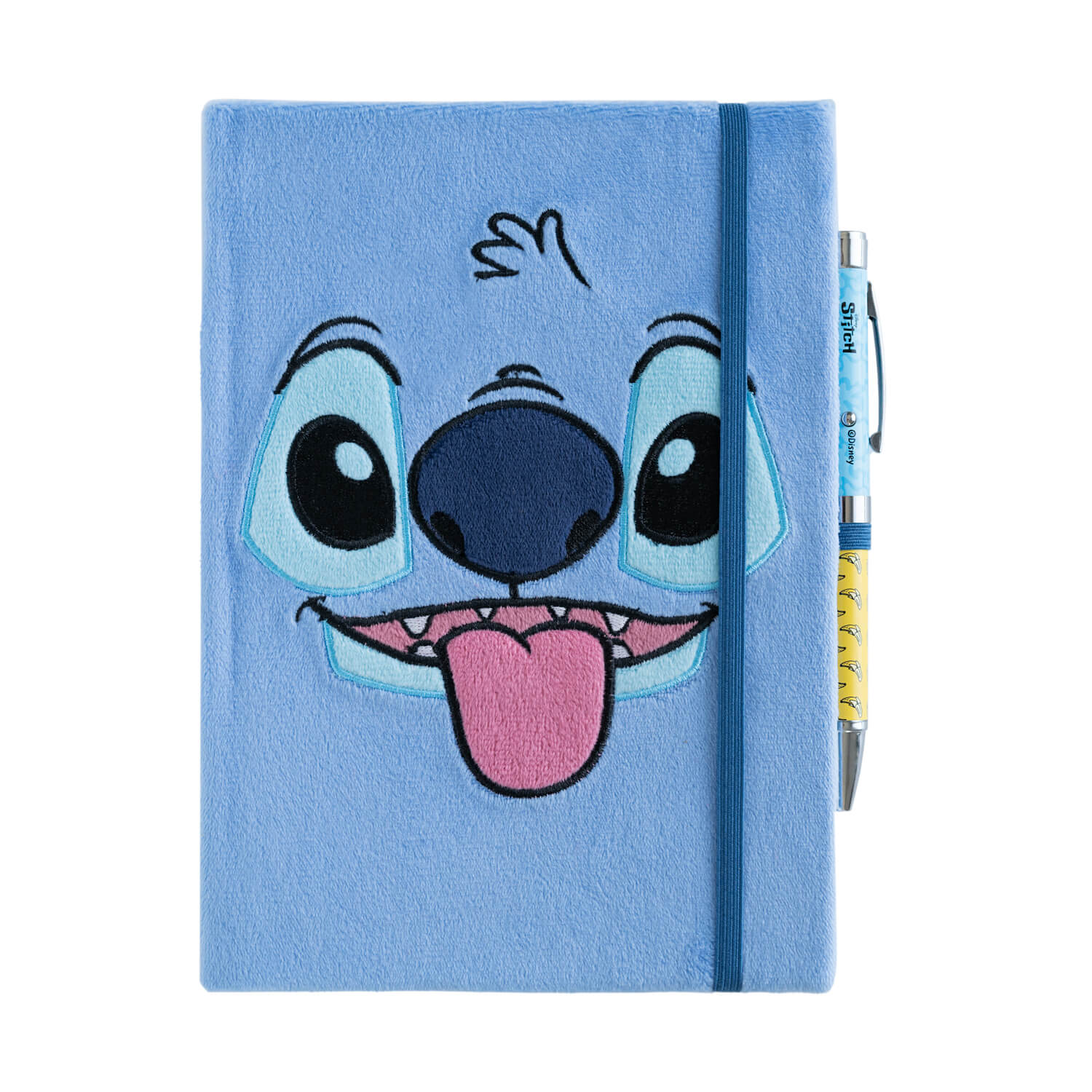 Cuaderno Felpa Stitch Disney Con Boligrafo Proyector