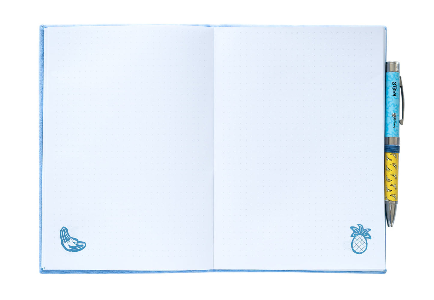 Cuaderno Felpa Stitch Disney Con Bolígrafo Proyector