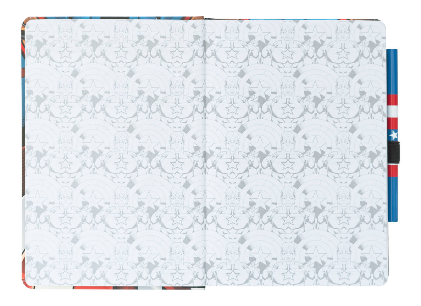 Cuaderno Capitan America Marvel Con Bolígrafo