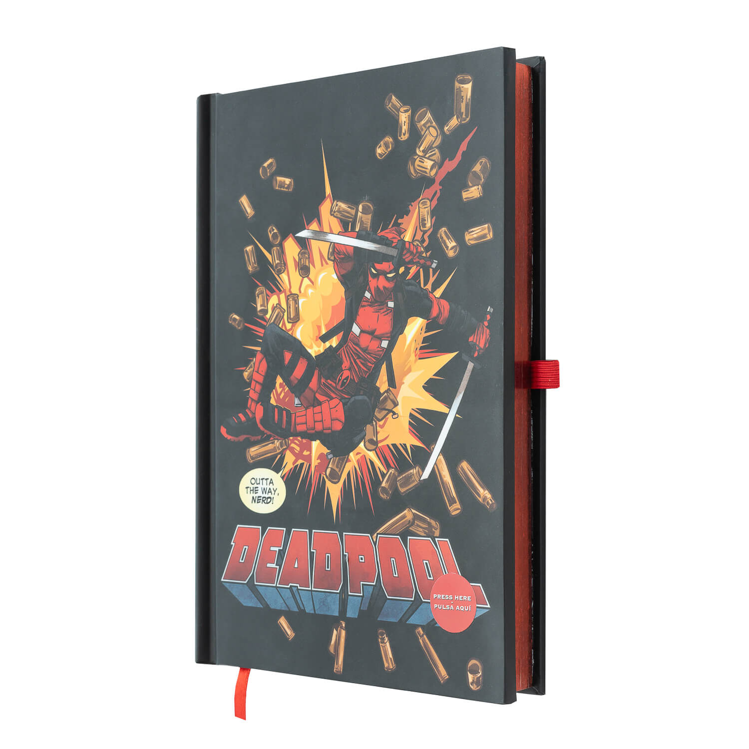 Cuaderno Deadpool Marvel Con Luz Led
