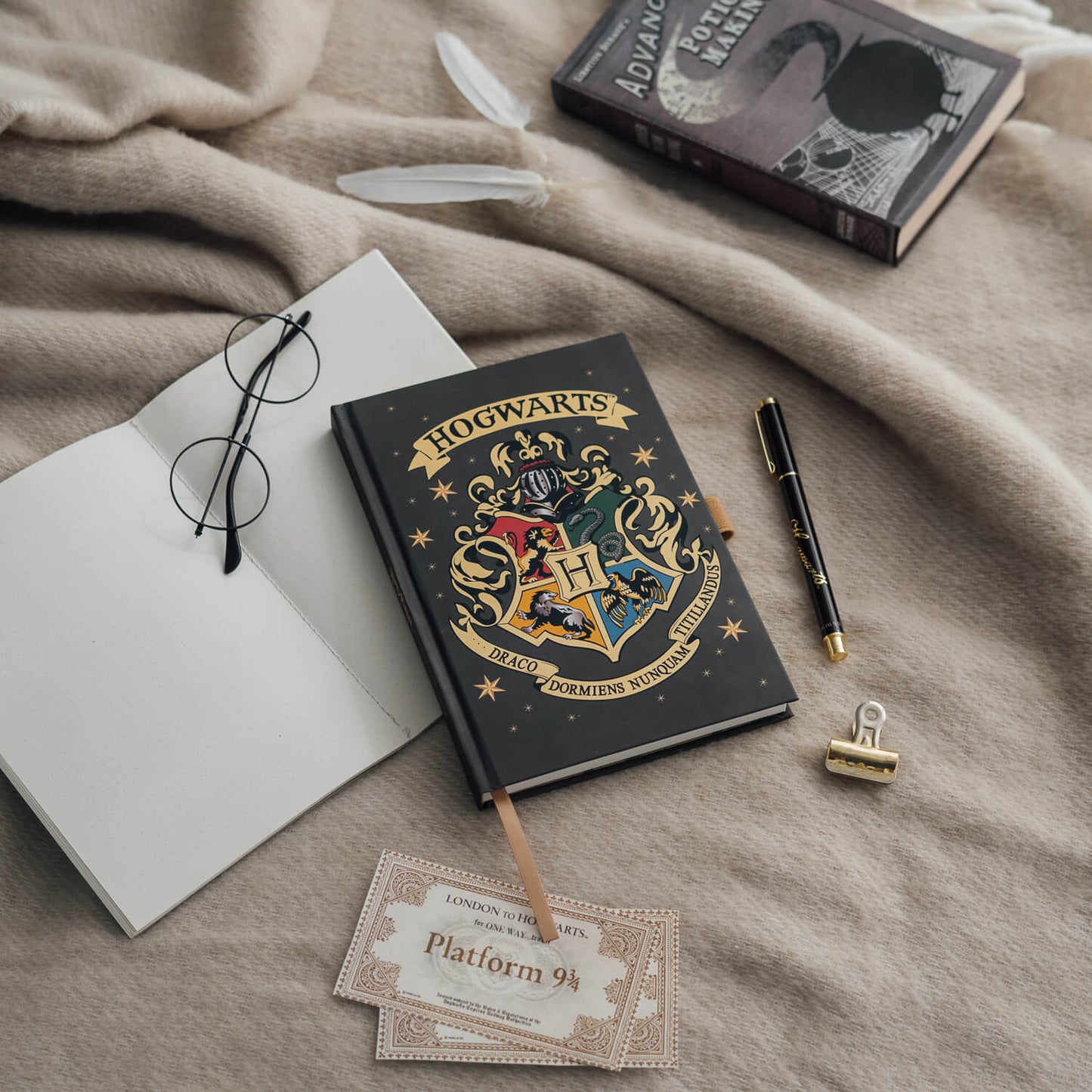 Cuaderno Harry Potter Hogwarts Con Bolígrafo
