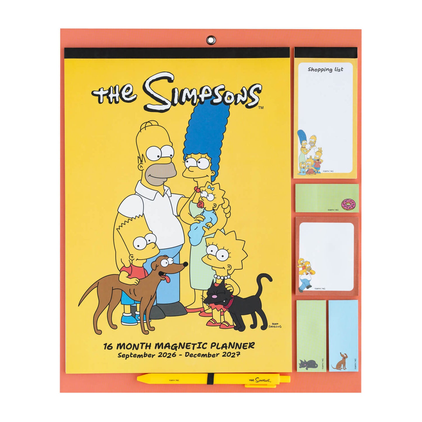 Planificador Mensual 2026/2027 Los Simpson