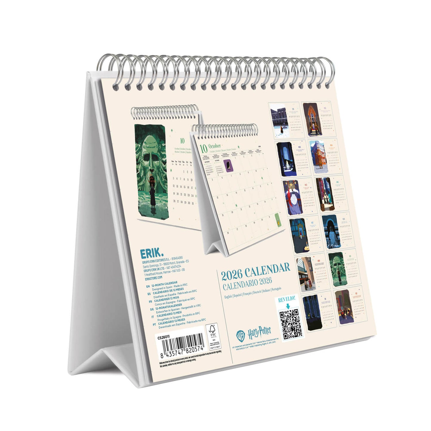 Calendario De Escritorio 2026 Harry Potter