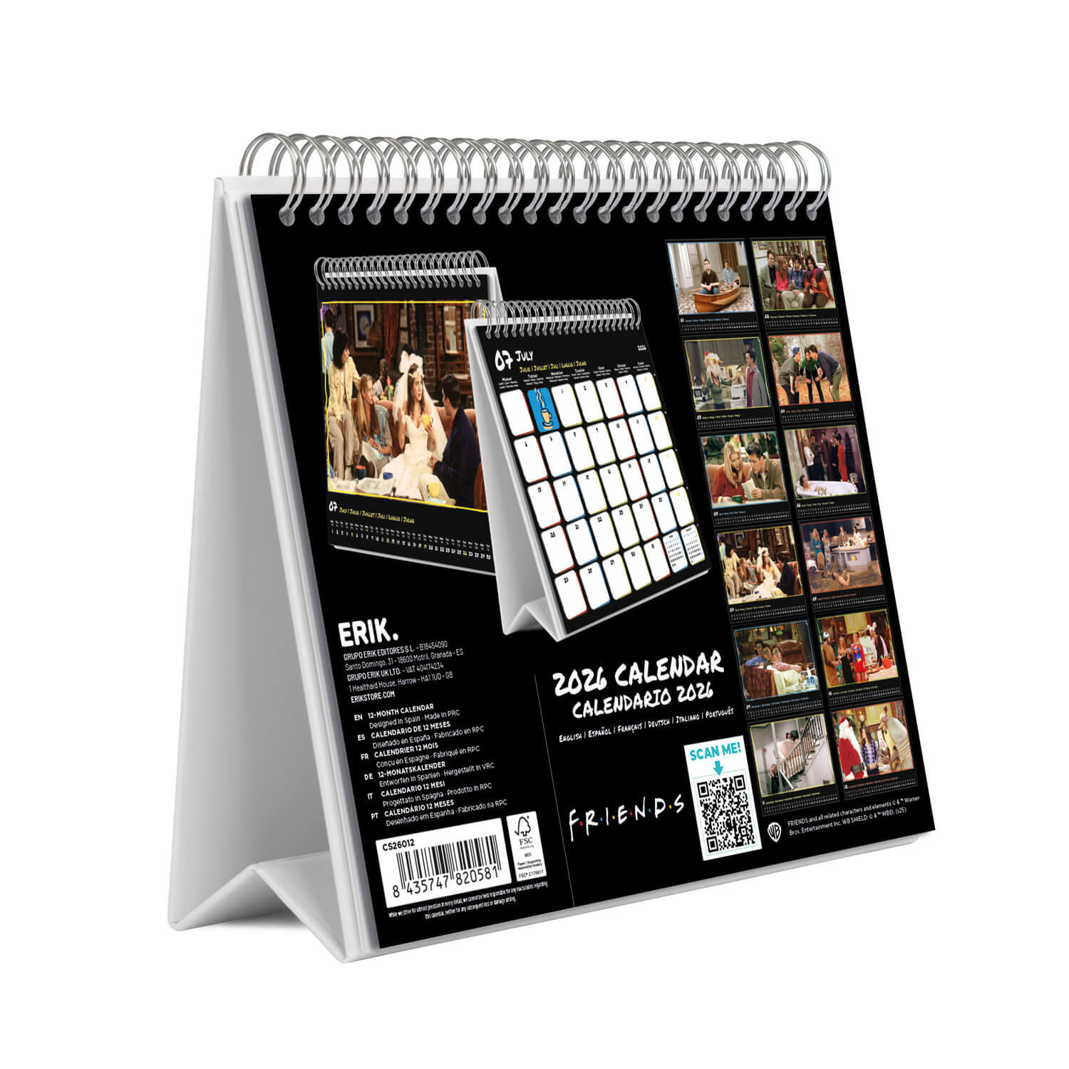 Calendario De Escritorio 2026 Friends