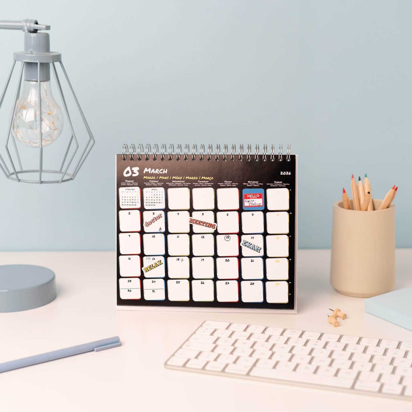 Calendario De Escritorio 2026 Friends