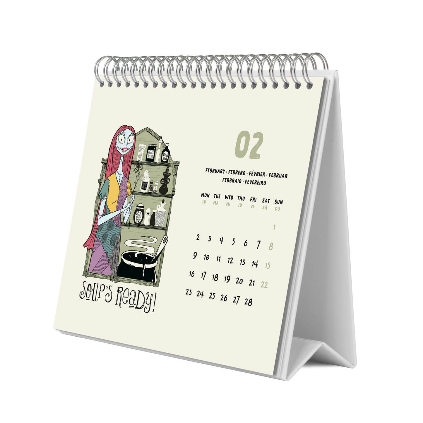 Calendario De Escritorio 2026 Pesadilla Antes De Navidad Disney