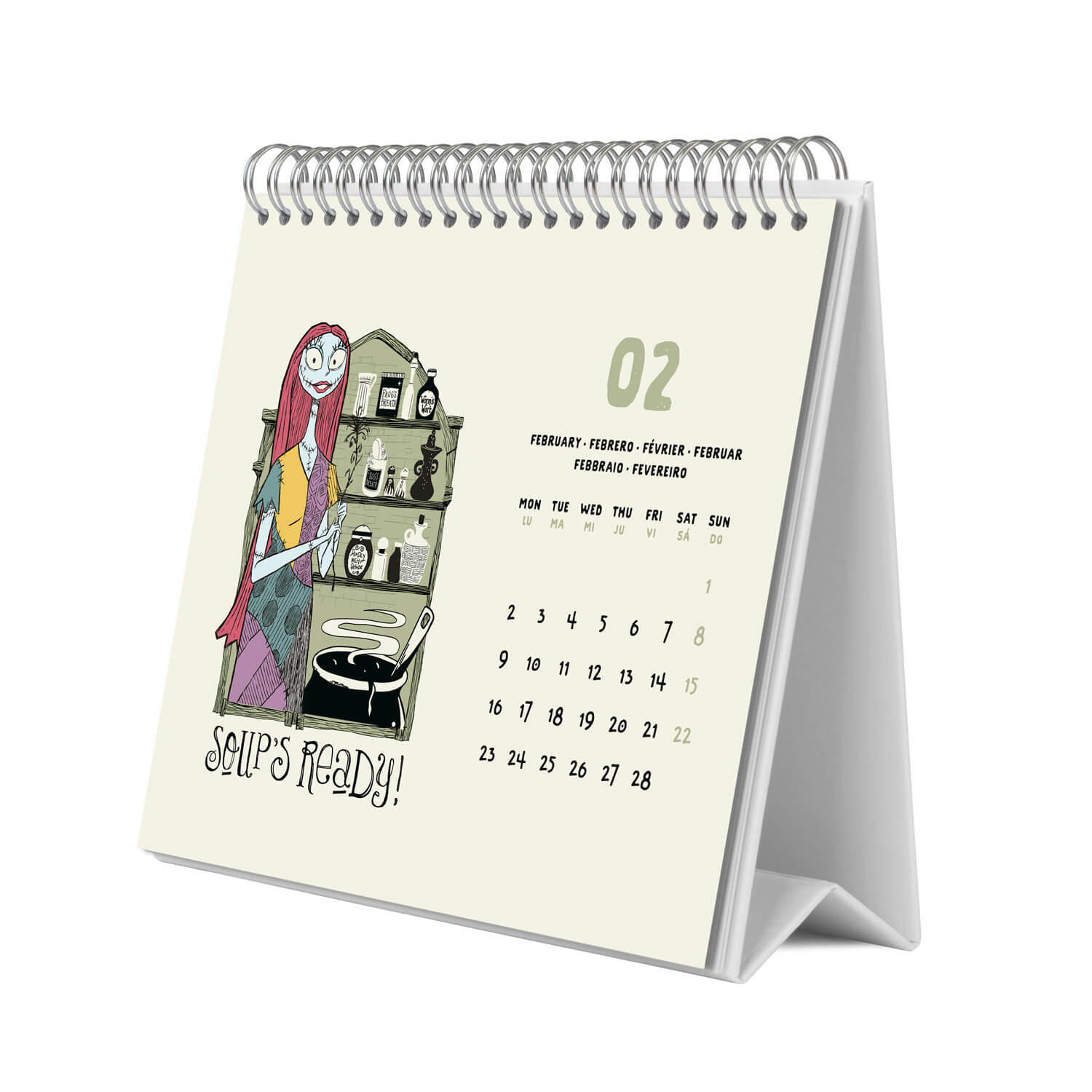 Calendario De Escritorio 2026 Pesadilla Antes De Navidad Disney