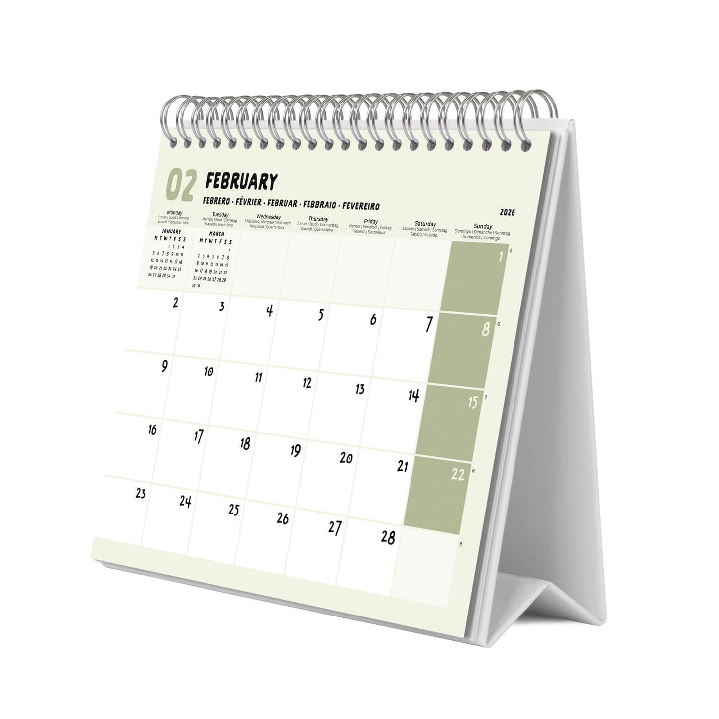 Calendario De Escritorio 2026 Pesadilla Antes De Navidad Disney