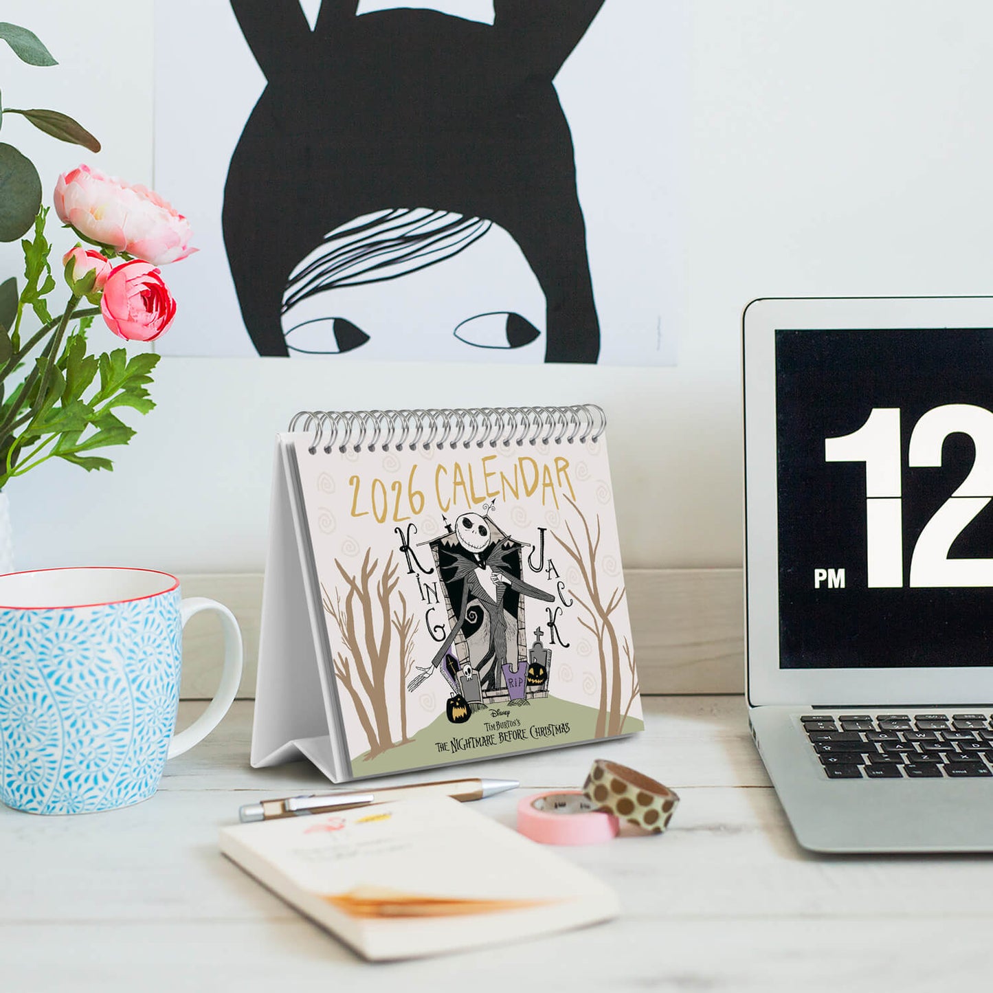 Calendario De Escritorio 2026 Pesadilla Antes De Navidad Disney