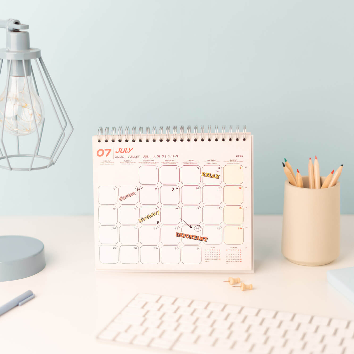 Calendario De Escritorio 2026 Marvel