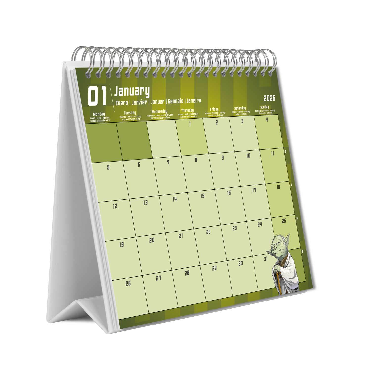 Calendario De Escritorio 2026 Star Wars
