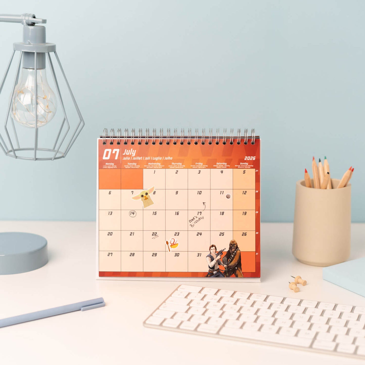 Calendario De Escritorio 2026 Star Wars