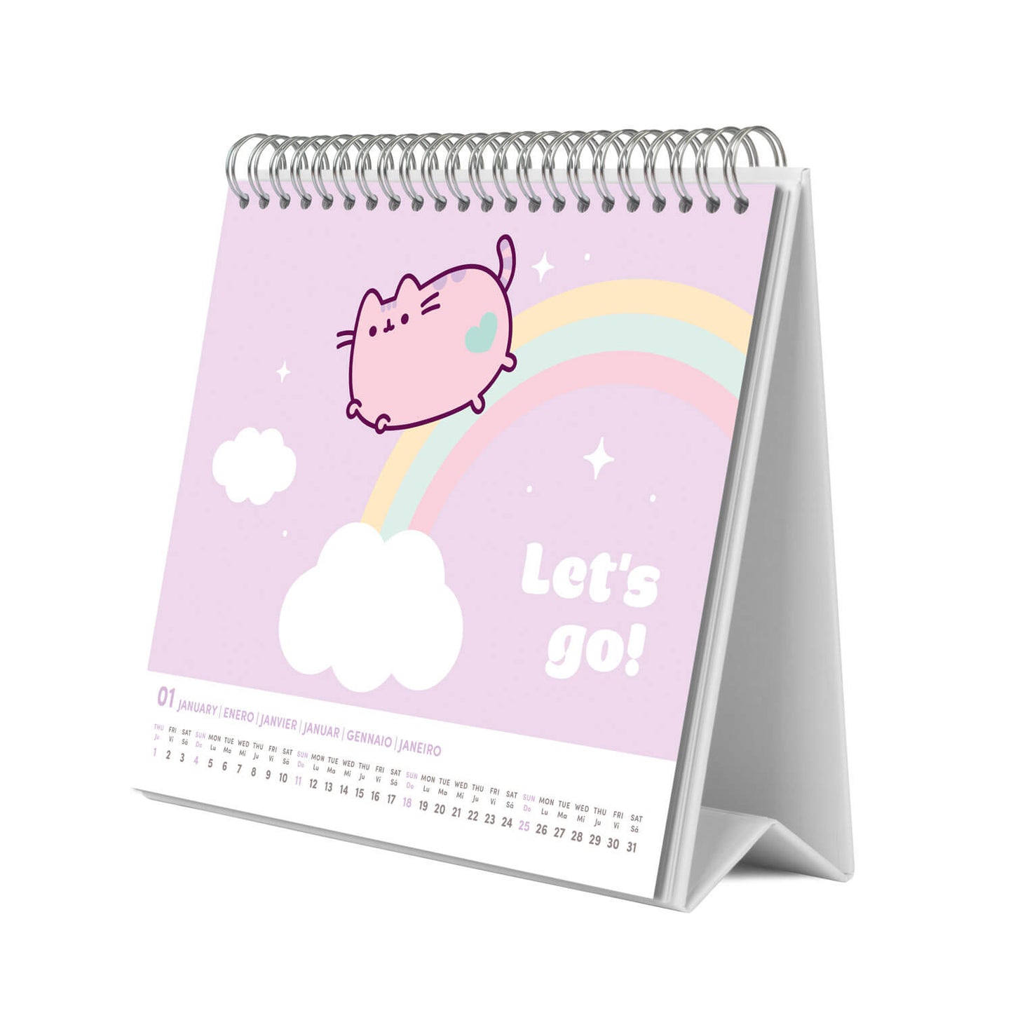 Calendario De Escritorio 2026 Pusheen