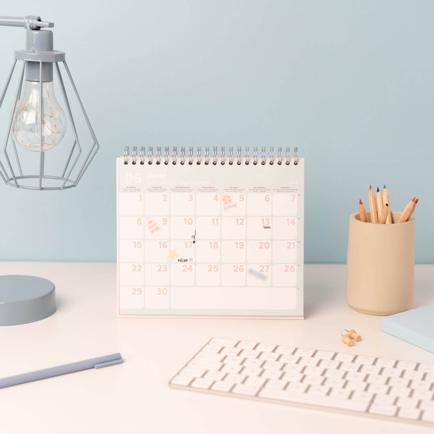 Calendario De Escritorio 2026 Pusheen