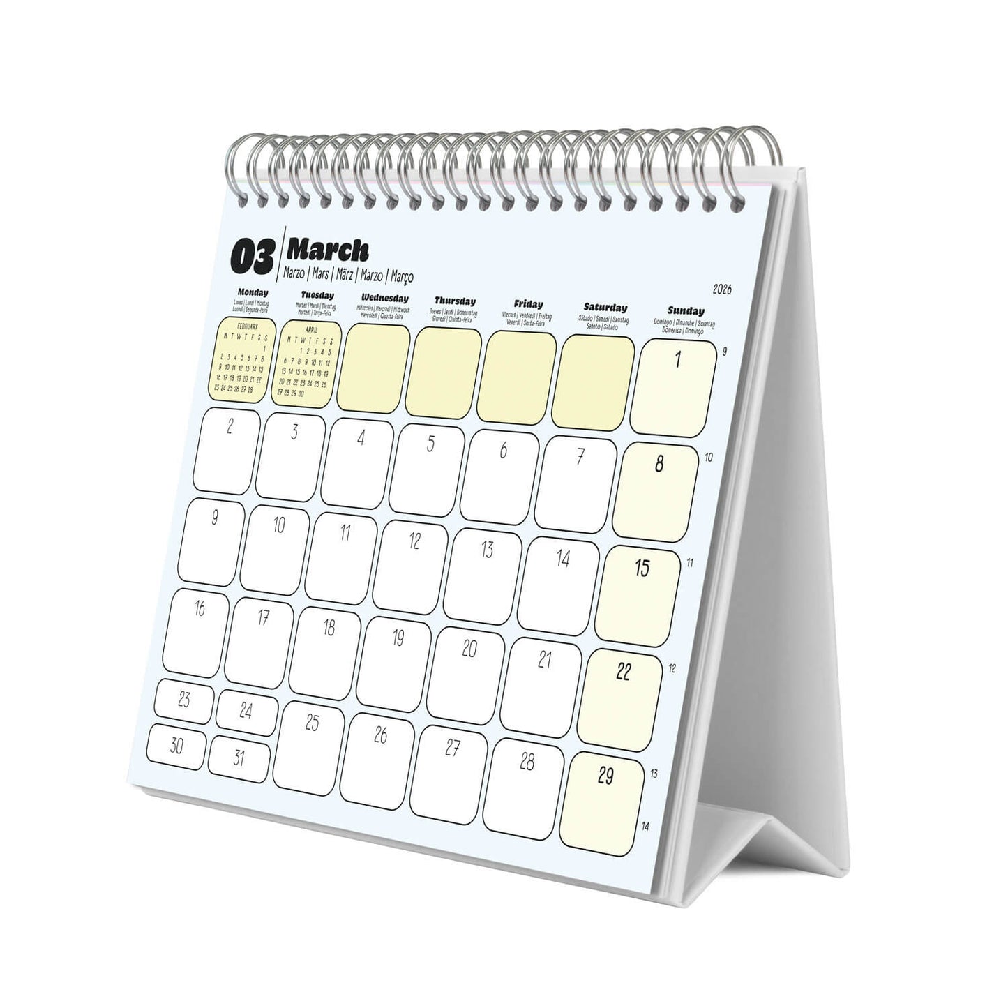 Calendario De Escritorio 2026 Snoopy