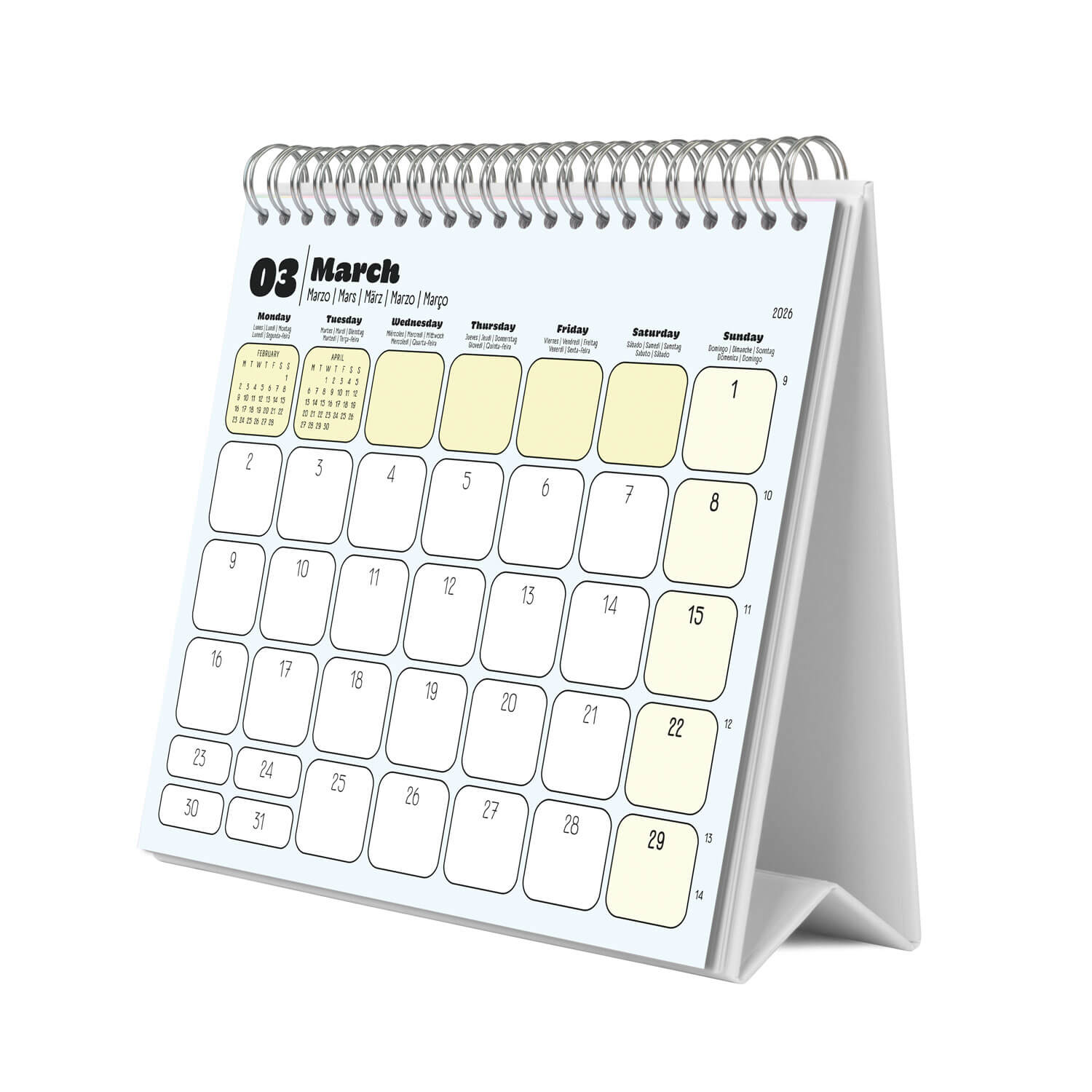 Calendario De Escritorio 2026 Snoopy