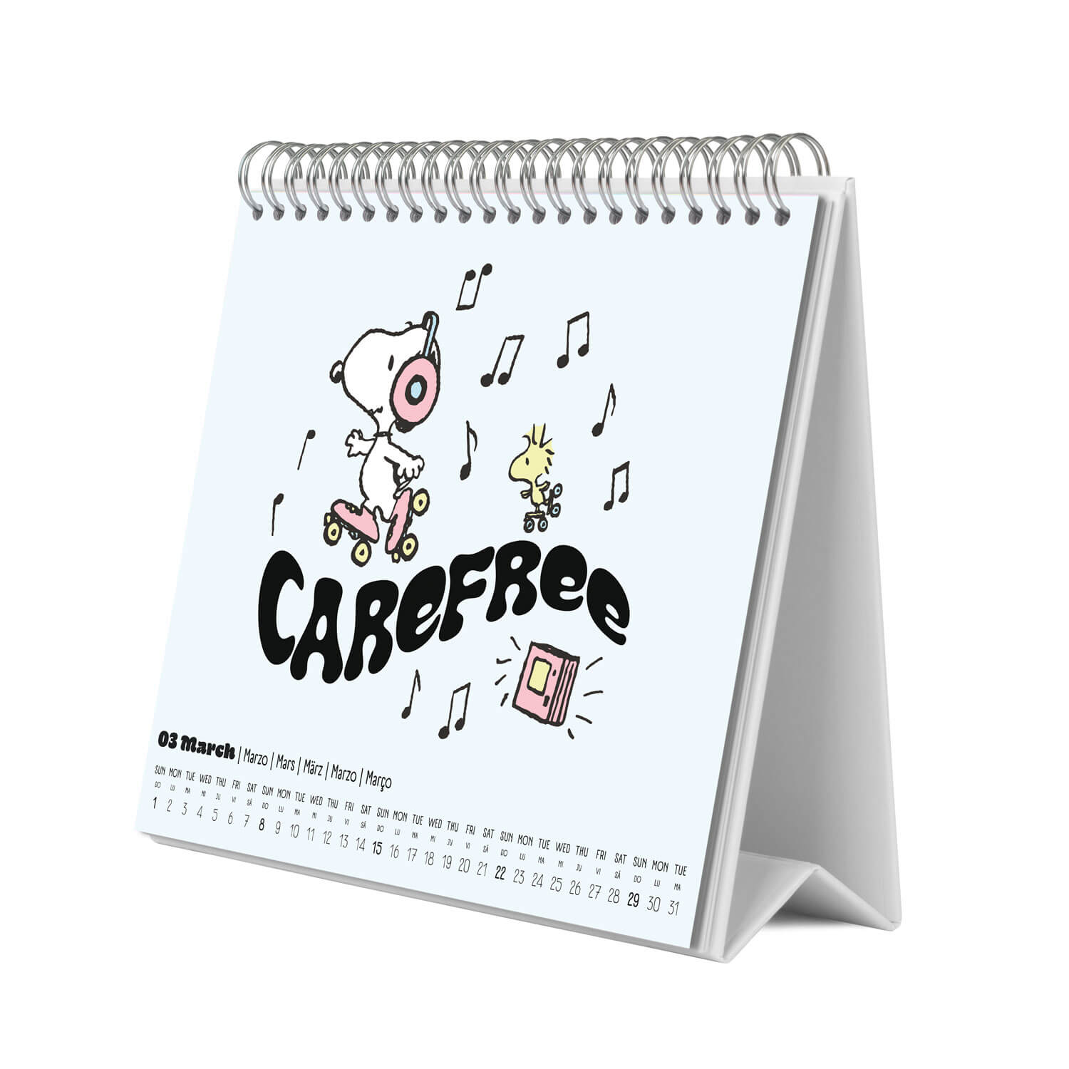 Calendario De Escritorio 2026 Snoopy