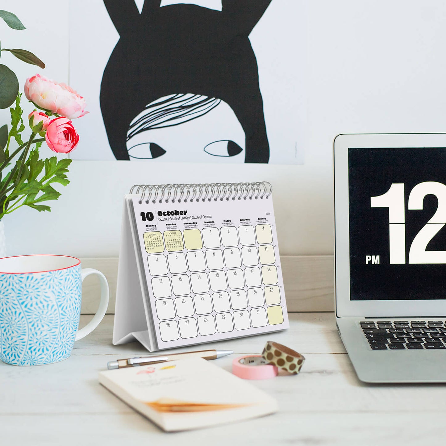 Calendario De Escritorio 2026 Snoopy