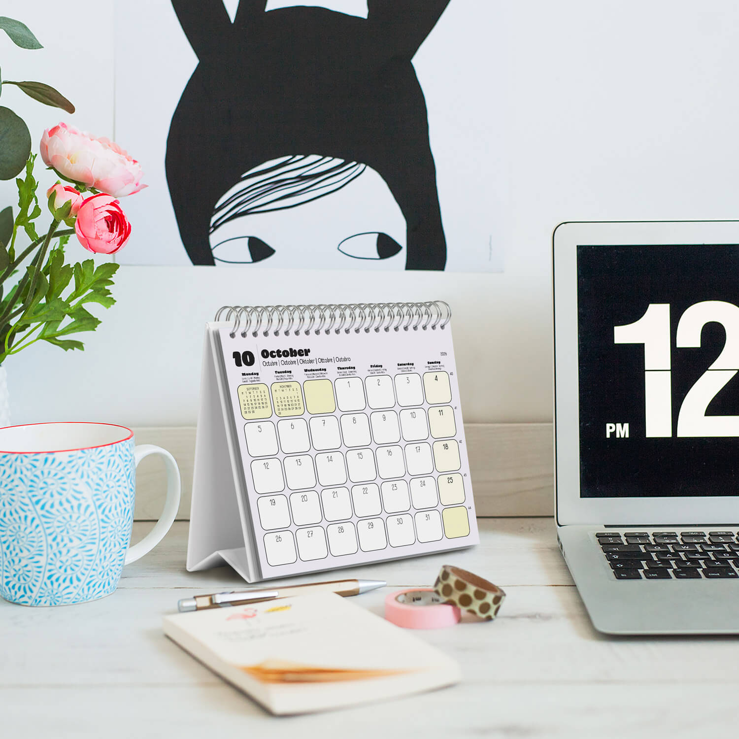 Calendario De Escritorio 2026 Snoopy