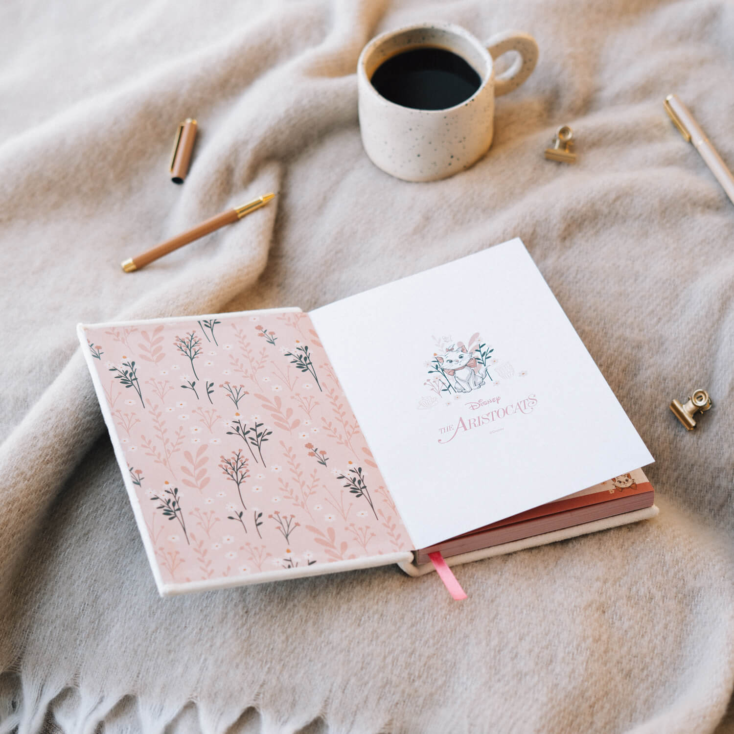 Cuaderno Felpa Bonjour Marie Aristogatos Disney