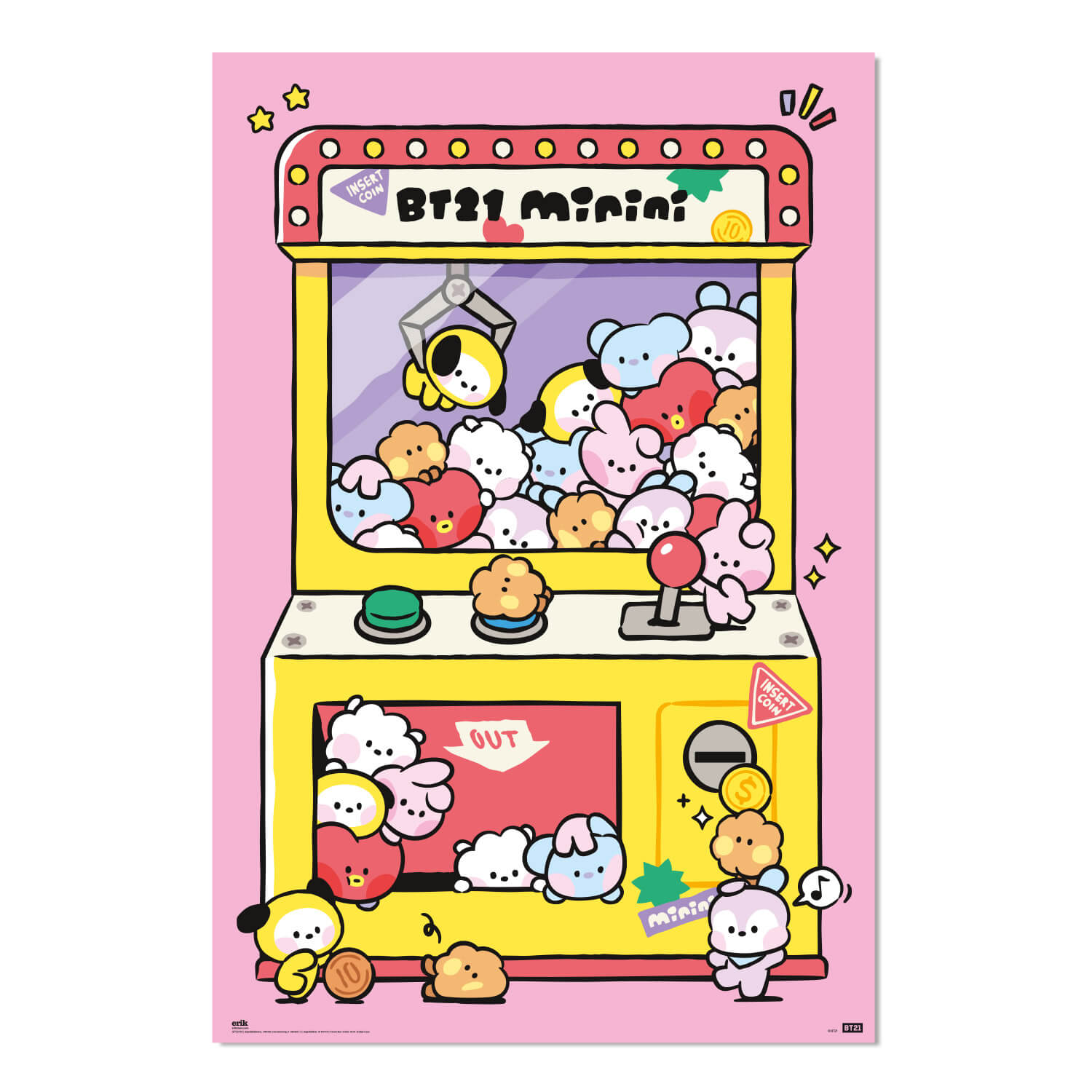 Poster BT21 Arcade Machine
