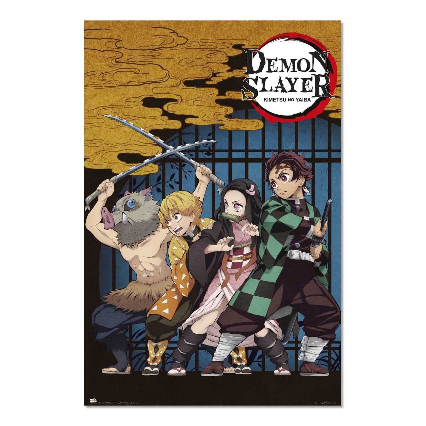 Poster Demon Slayer La Casa De Los Tambores