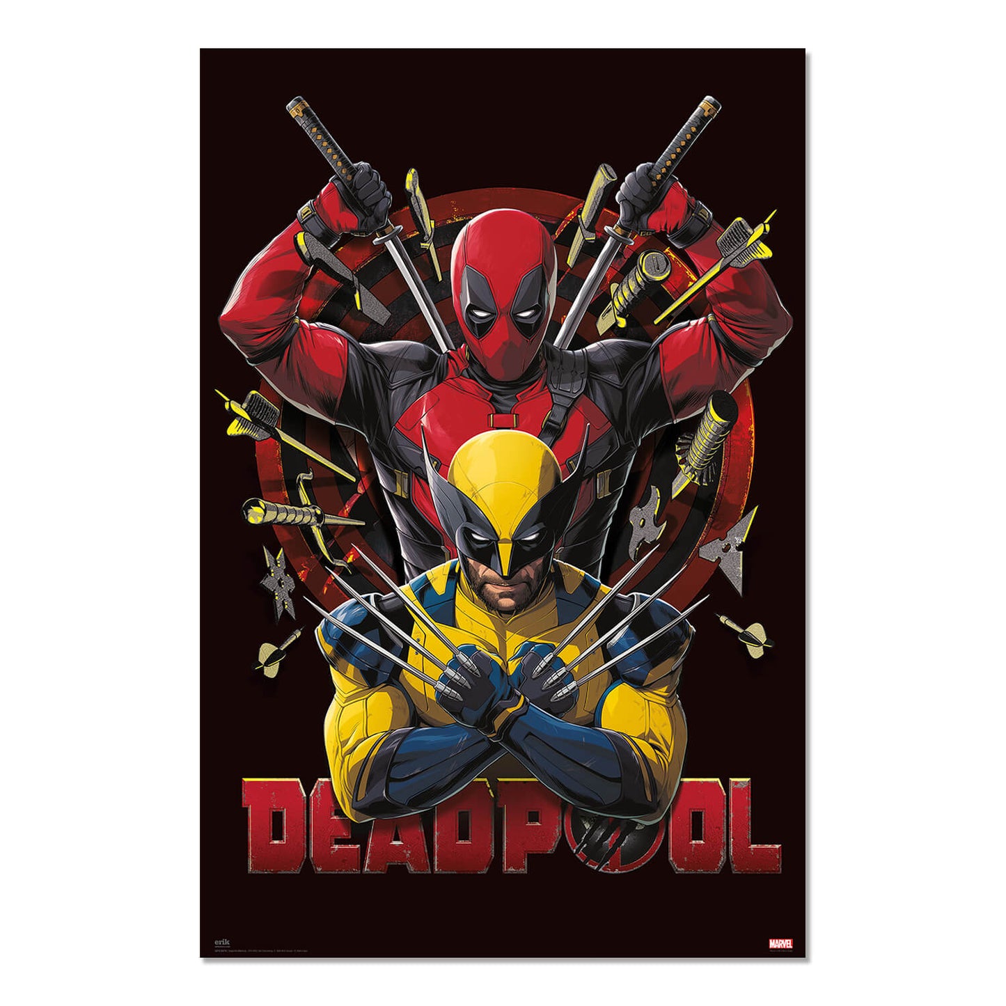 Poster Deadpool Y Lobezno Marvel