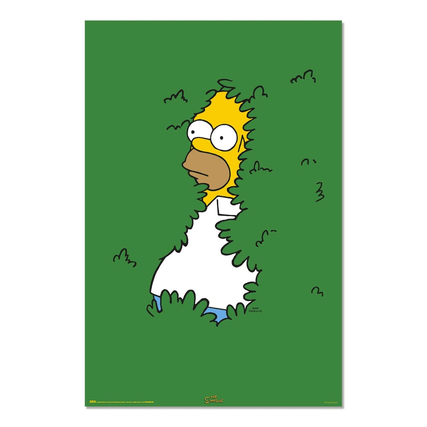 Poster Los Simpson Homer Arbusto