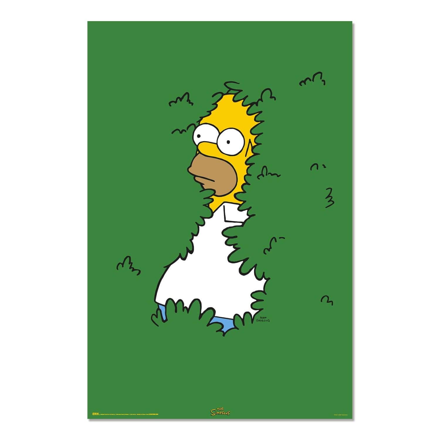 Poster Los Simpson Homer Arbusto