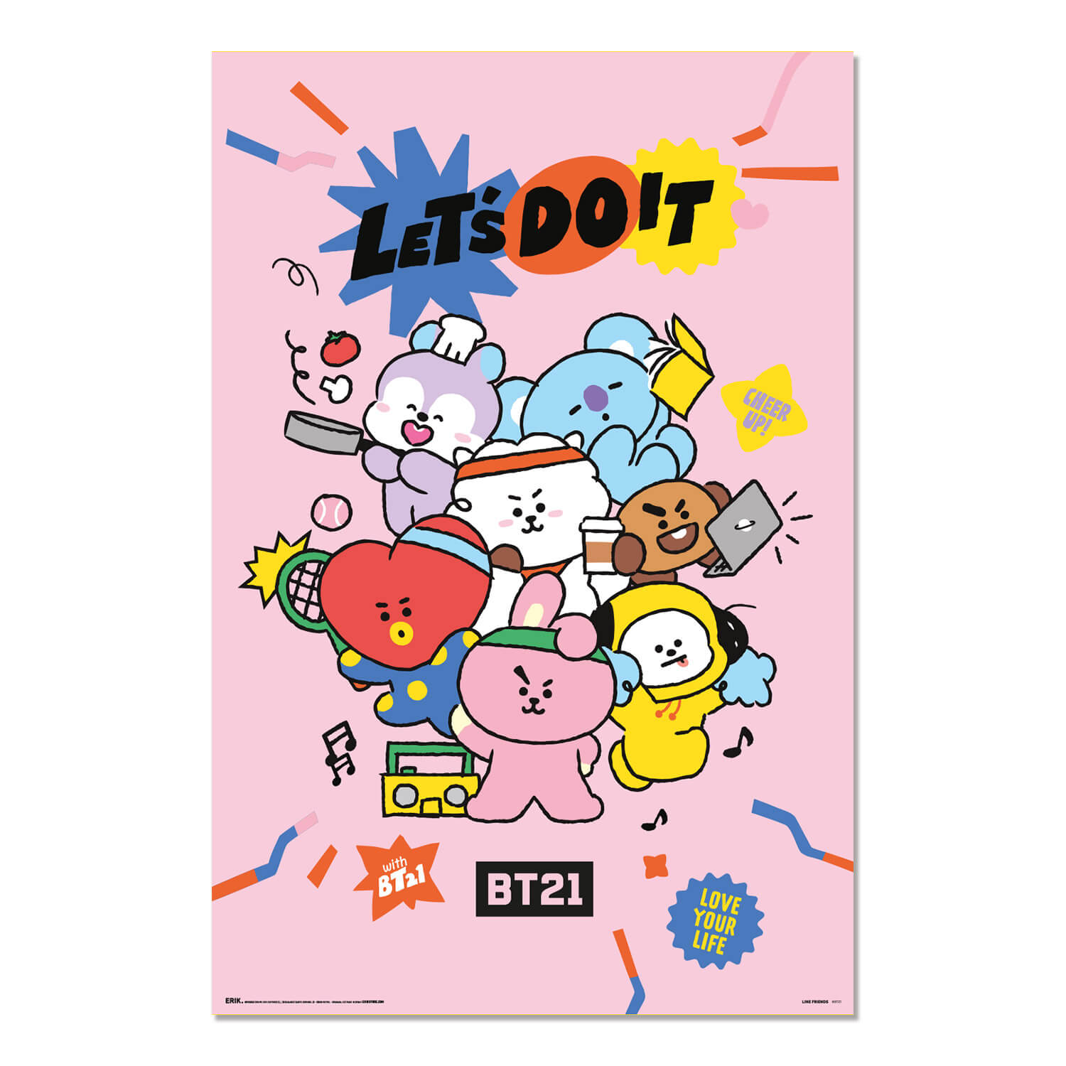 Poster BT21 Lets Do It