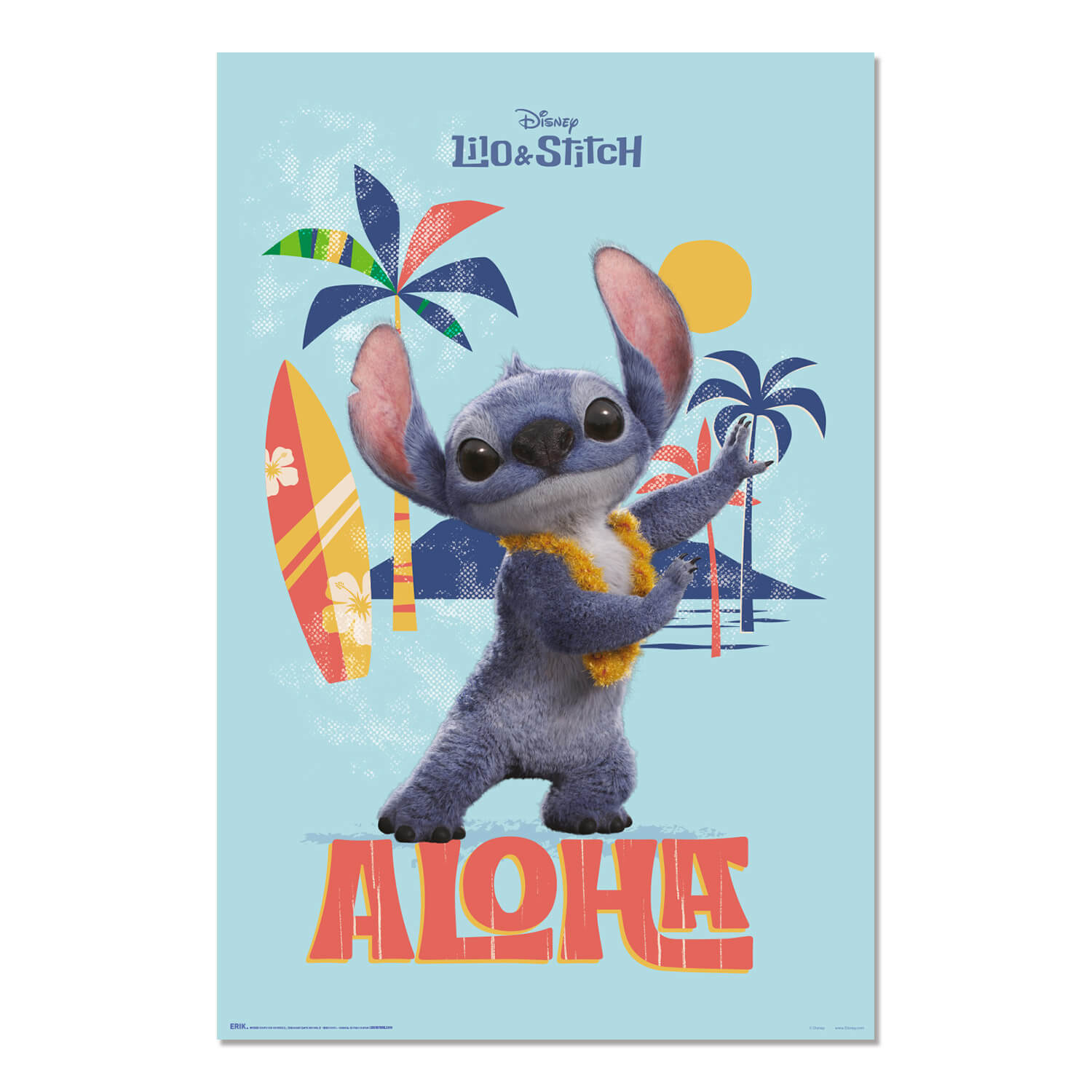 Poster Stitch Aloha Live Action Disney