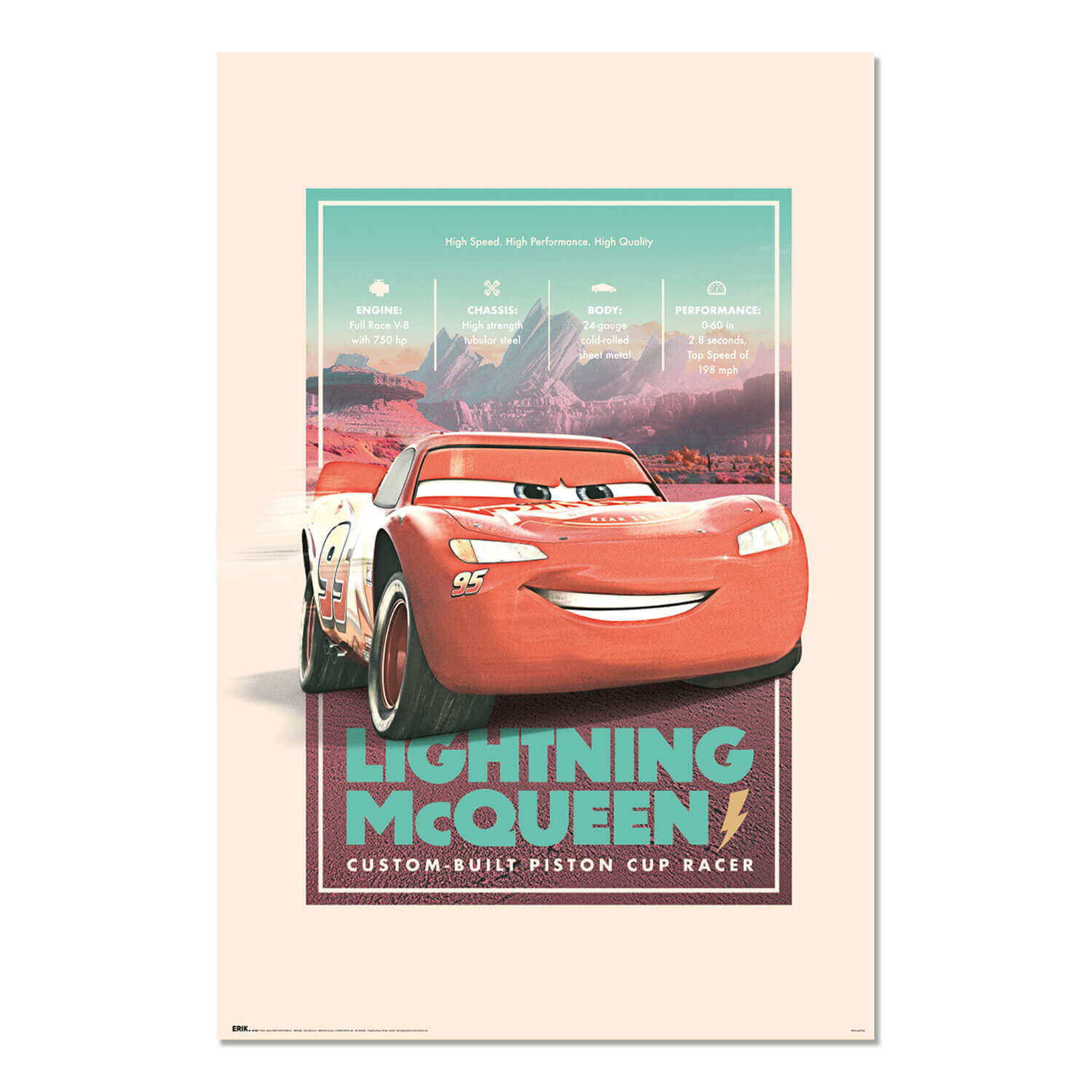 Poster Cars Disney Pixar