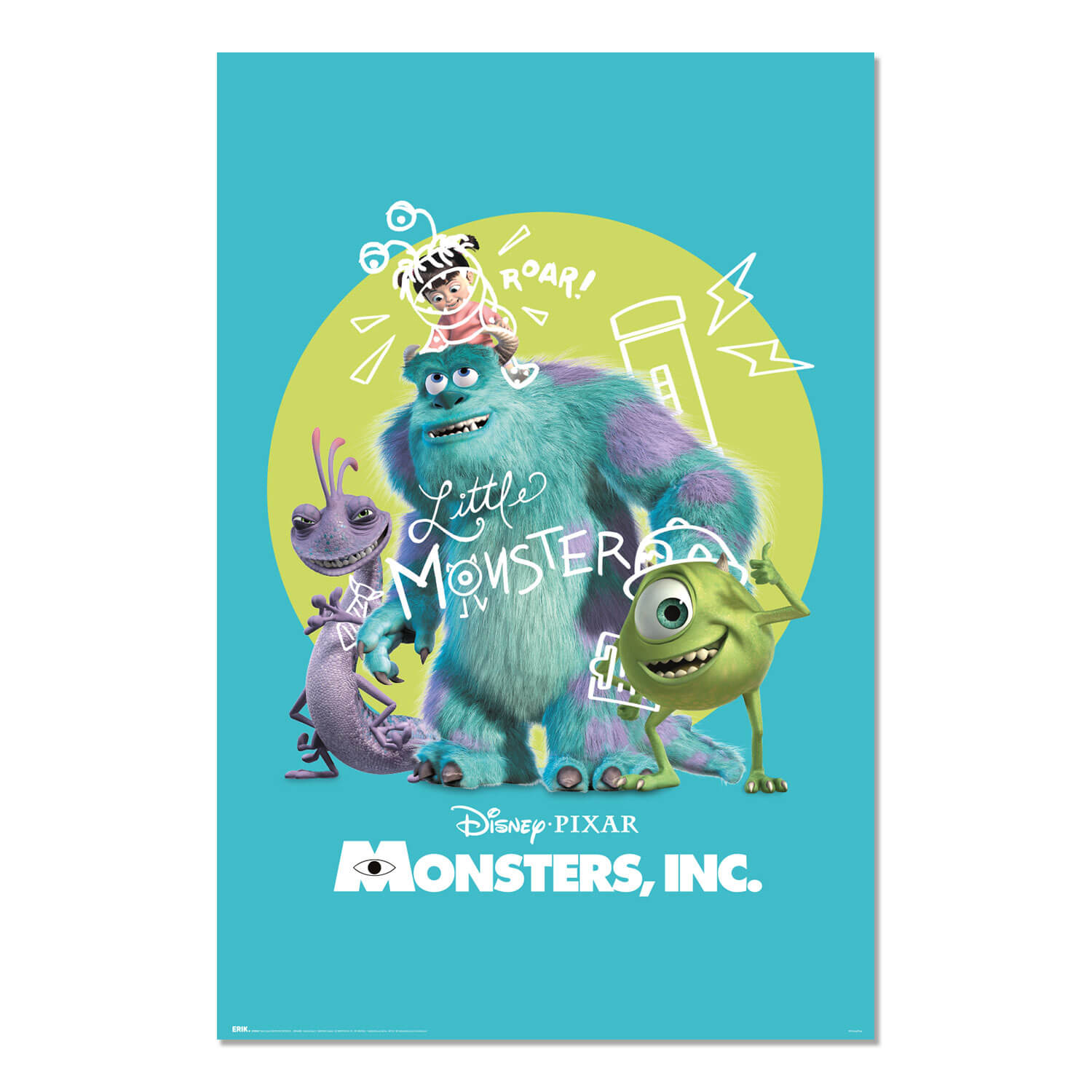Poster Monstruos SA Disney Pixar