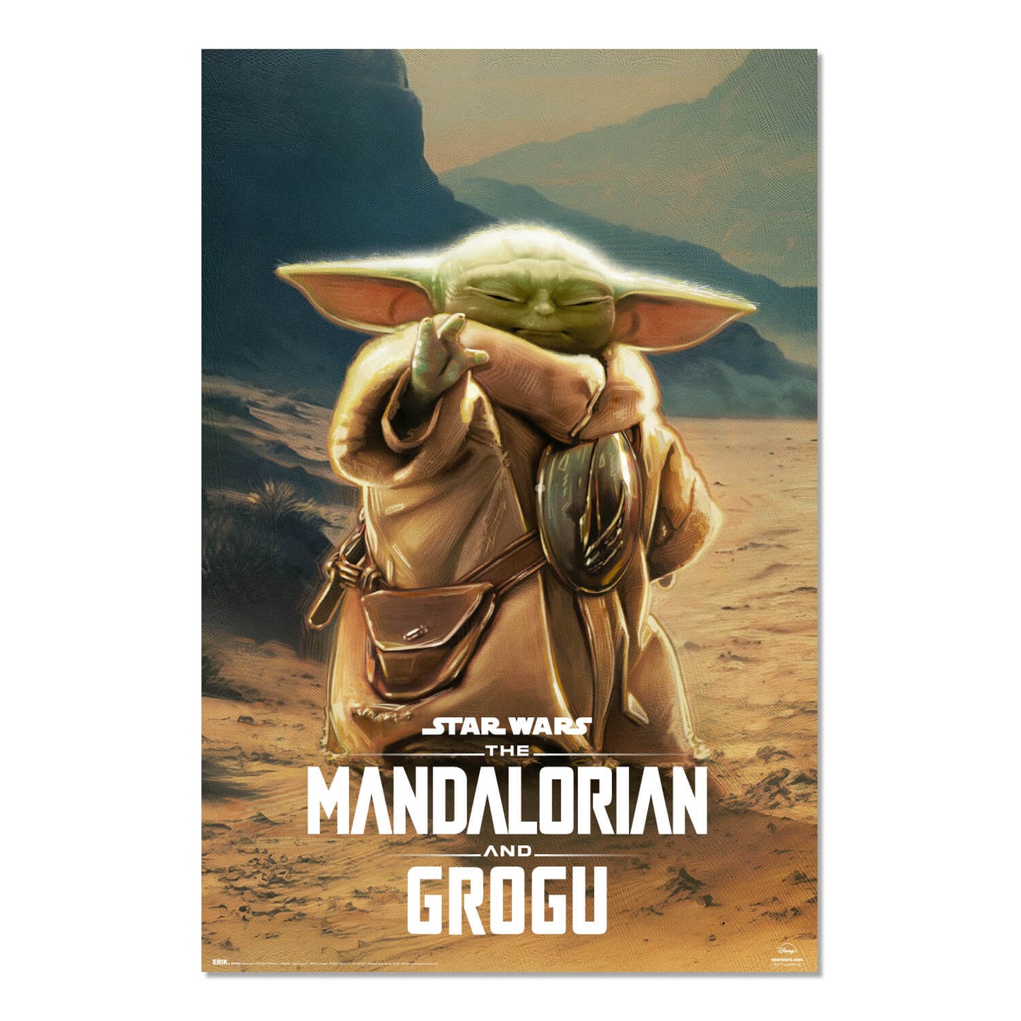 Poster Star Wars The Mandalorian And Grogu Din Grogu
