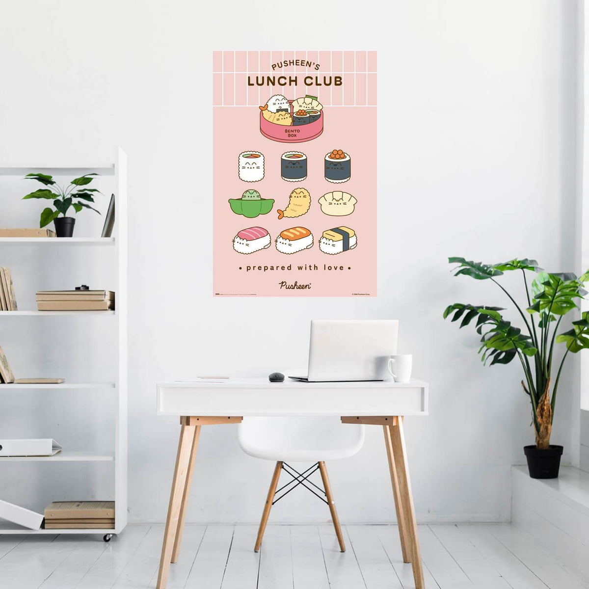 Poster Pusheen Sushi Roll