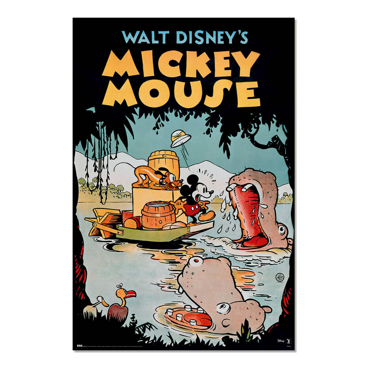 Poster Mickey Mouse Disney Vintage