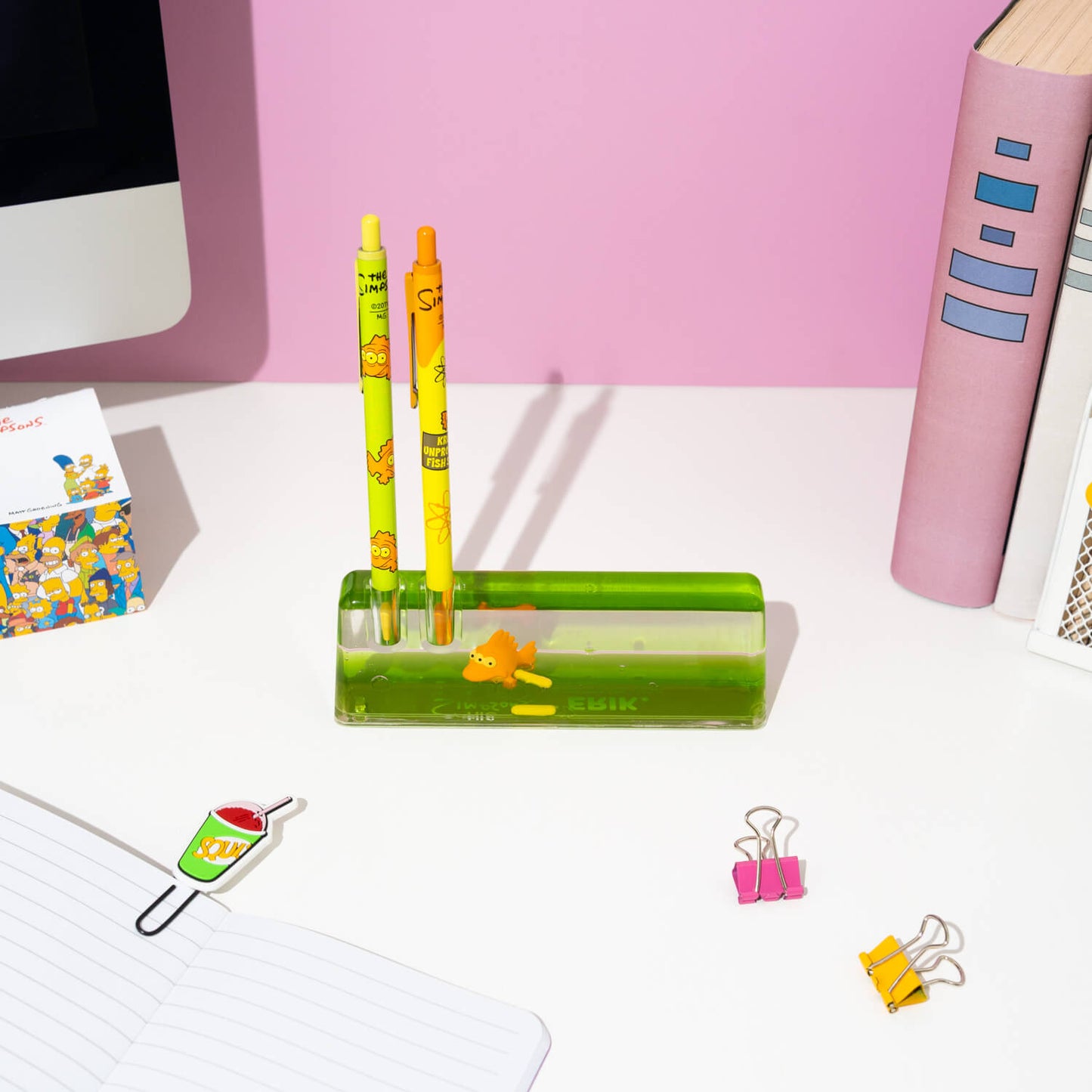 Lapicero Acrílico Los Simpson Blinky Pez De Tres Ojos
