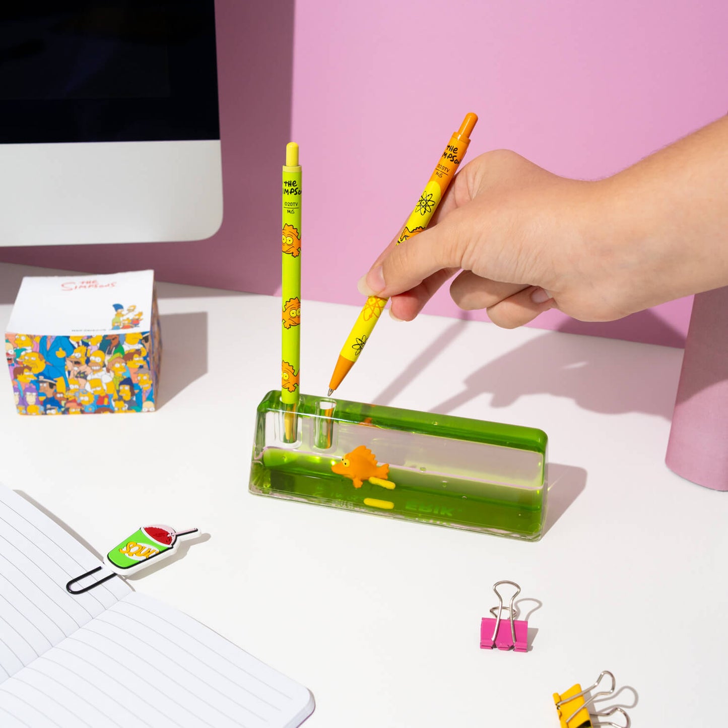 Lapicero Acrílico Los Simpson Blinky Pez De Tres Ojos