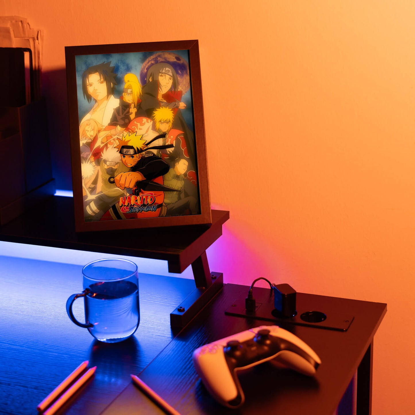 Cuadro Con Luz LED Naruto Shippuden