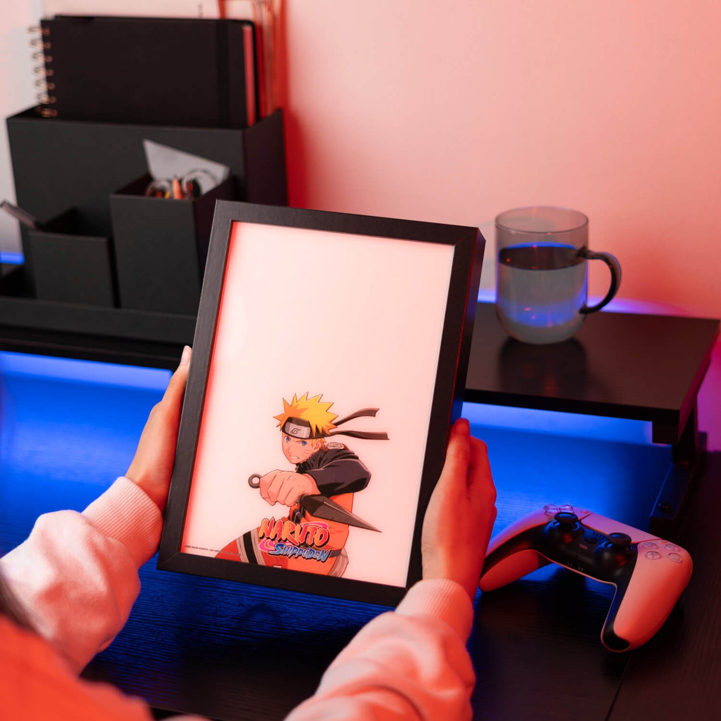 Cuadro Con Luz LED Naruto Shippuden