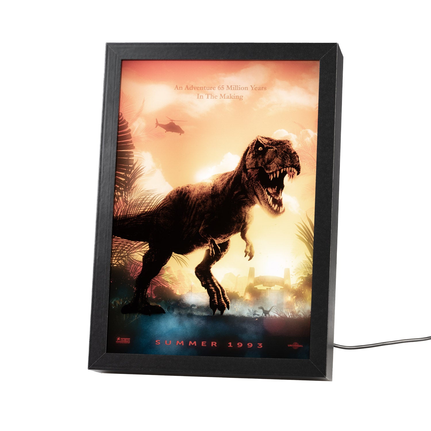 Cuadro Con Luz LED Jurassic Park