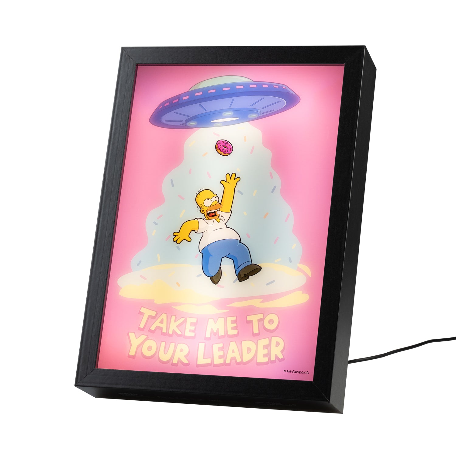 Cuadro Con Luz LED Los Simpson
