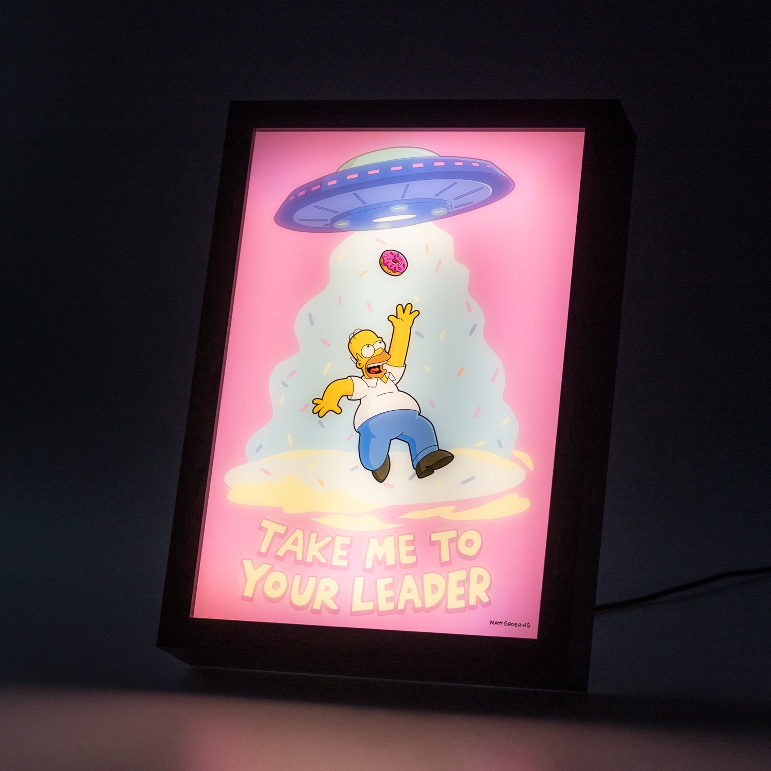 Cuadro Con Luz LED Los Simpson